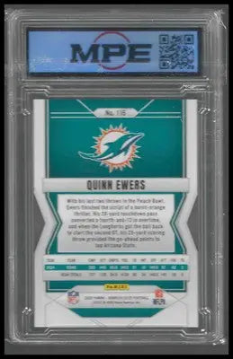 2025 Donruss Elite Green Disco #116 Quinn Ewers Rookie MPE 10 - Football Card Single