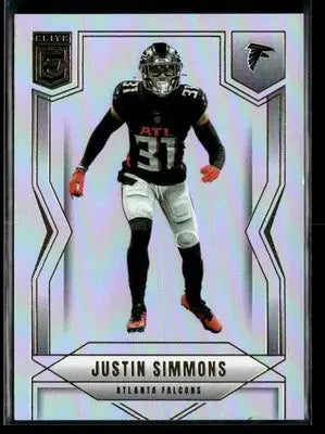 2025 Donruss Elite Justin Simmons #95 Atlanta Falcons - Football Card Single