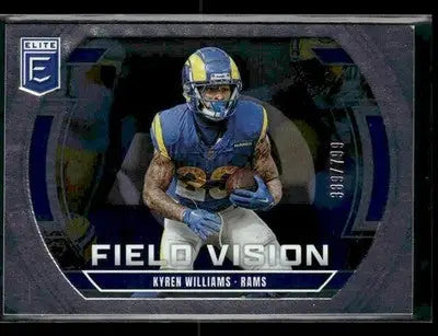 2025 Donruss Elite Kyren Williams #2 Field Vision SN #/799 Los Angeles Rams - Football Card Single