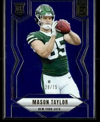 2025 Donruss Elite Mason Taylor #124 Blue SN,RC #/75 New York Jets - Football Card Single
