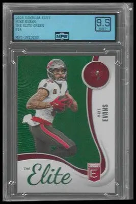 2025 Donruss Elite The Elite Green #14 Mike Evans MPE 9.5 - Football Card Single