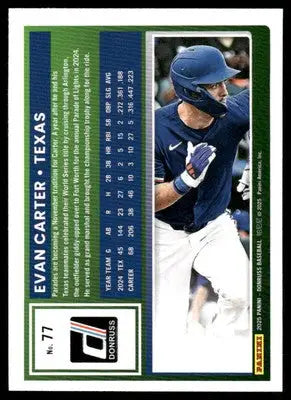 2025 Donruss Evan Carter #77 Baseball