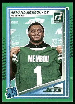 2025 Donruss Football Armand Membou #358 Press Proof Green Football - Football Card Single
