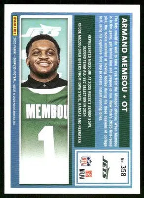 2025 Donruss Football Armand Membou #358 Press Proof Green Football - Football Card Single