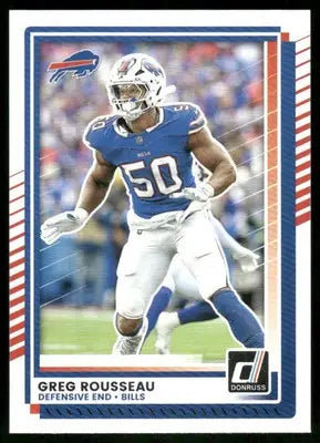 2025 Donruss Football Greg Rousseau #113 Football - Football Card Single