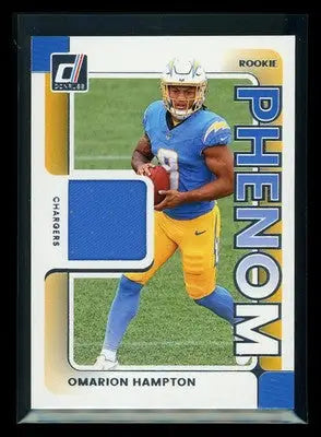 2025 Donruss Football Omarion Hampton #RPJ-OHN Jersey Patch Football - Football Card Single