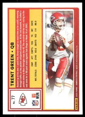 2025 Donruss Football Trent Green #77 Football - Football Card Single
