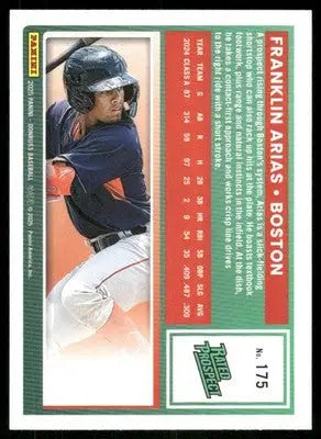 2025 Donruss Franklin Arias #175 Rated Prospect Baseball - Baseball Card Single