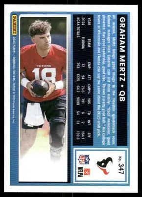2025 Donruss Graham Mertz #347 Football - Football Card Single