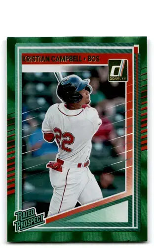 2025 Donruss Green Laser #151 Kristian Campbell NM-MT RC Rookie Red Sox ID:80499 - Baseball Card Single