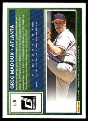 2025 Donruss Greg Maddux #9 Baseball - Baseball Card Single