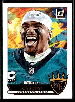 2025 Donruss Jalen Hurts #GK-JHS Gridiron Kings Philadelphia Eagles - Football Card Single