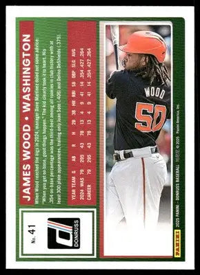 2025 Donruss James Wood #41 Baseball - Baseball Card Single