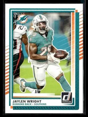 2025 Donruss Jaylen Wright #143 Miami Dolphins - Football Card Single