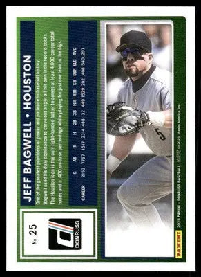 2025 Donruss Jeff Bagwell #25 Baseball - Baseball Card Single
