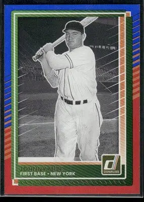 2025 Donruss Johnny Mize #72 Red Blue Baseball - Baseball Card Single