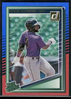 2025 Donruss Kaelen Culpepper #120 Red Blue Rated Prospect Baseball - Baseball Card Single