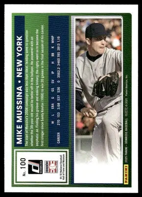 2025 Donruss Mike Mussina #100 Baseball - Baseball Card Single