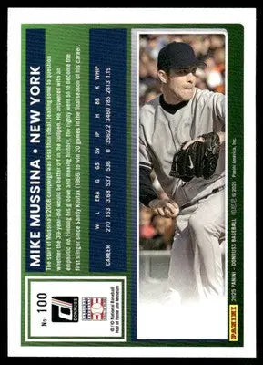 2025 Donruss Mike Mussina #100 Baseball - Baseball Card Single