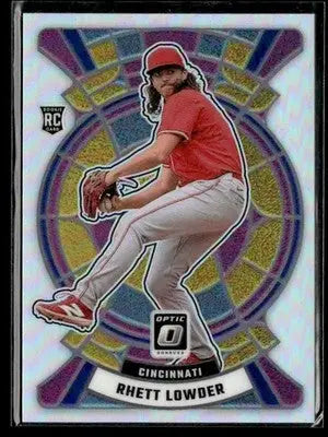 2025 Donruss Optic #1 Rhett Lowder Stained Glass - Baseball Card Single