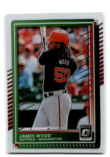 2025 Donruss Optic #41 James Wood NM-MT Nationals ID:78573 - Baseball Card Single