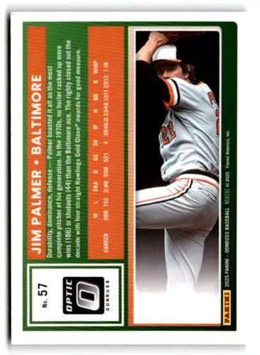 2025 Donruss Optic #57 Jim Palmer NM-MT Orioles ID:78972 - Baseball Card Single