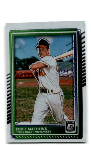 2025 Donruss Optic #67 Eddie Mathews NM-MT Braves ID:78574 - Baseball Card Single