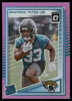 2025 Donruss Optic Bhayshul Tuten #333 Pink Football - Football Card Single