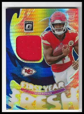 2025 Donruss Optic First Year Fresh Blue Hyper #FYFBH-JRS Jalen Royals