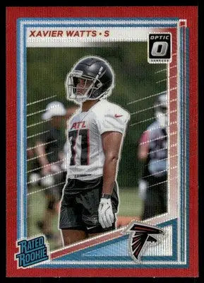 2025 Donruss Optic Football Xavier Watts #399 Red Football - Football Card Single