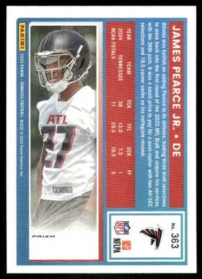 2025 Donruss Optic James Pearce Jr. #363 Pink Football - Football Card Single