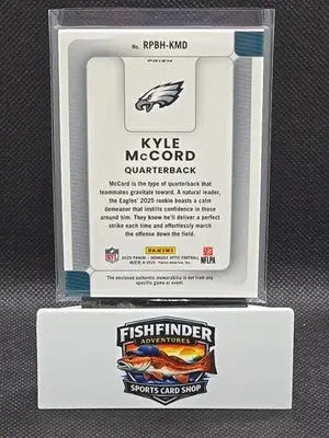 2025 Donruss Optic Kyle McCord #RPBH-KMD Rookie Phenoms Neon Blue Prizm MEM RC - Football Card Single