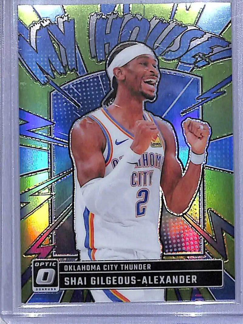2025 Donruss Optic My House! #6 Shai Gilgeous-Alexander NM-MT 99/199 Oklahoma City Thunder - Basketball Card Single