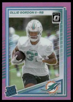 2025 Donruss Optic Ollie Gordon II #394 Pink Football - Football Card Single