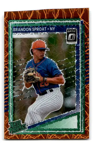 2025 Donruss Optic Orange Velocity #119 Brandon Sproat NM-MT RC Rookie ID:79435 - Baseball Card Single