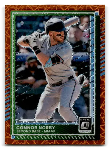 2025 Donruss Optic Orange Velocity #39 Connor Norby NM-MT Marlins ID:78585 - Baseball Card Single