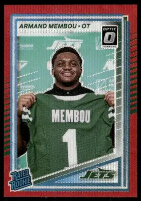 2025 Donruss Optic Rated Rookie Armand Membou #358 Red Football - Football Card Single