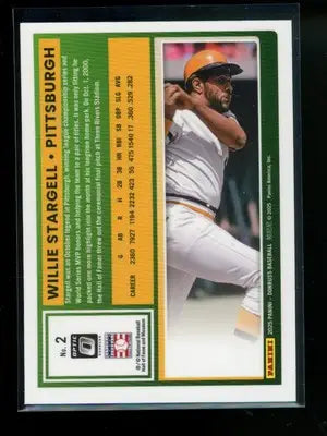 2025 Donruss Optic Willie Stargell #M-2 Baseball - Baseball Card Single