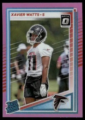 2025 Donruss Optic Xavier Watts #399 Pink Football - Football Card Single