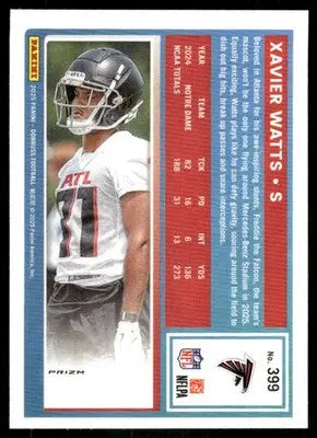 2025 Donruss Optic Xavier Watts #399 Pink Football - Football Card Single