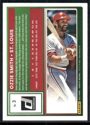 2025 Donruss Ozzie Smith #3 Rockets Baseball - Baseball Card Single
