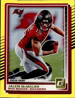 2025 Donruss Press Proofs Yellow #224 Jalen McMillan - Football Card Single