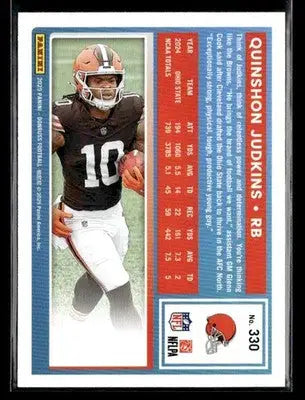 2025 Donruss Quinshon Judkins #330 RC Cleveland Browns - Football Card Single