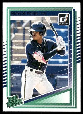 2025 Donruss Rated Prospect Braylon Payne #117 Baseball - Baseball Card Single