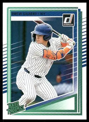 2025 Donruss Rated Prospect Drew Gilbert #157 Baseball - Baseball Card Single