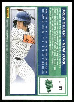 2025 Donruss Rated Prospect Drew Gilbert #157 Baseball - Baseball Card Single