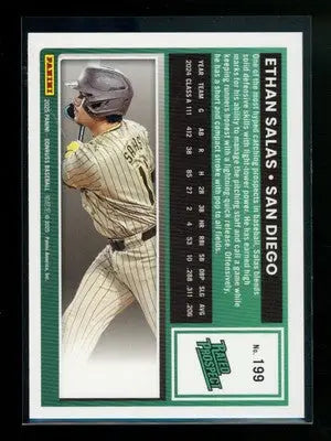 2025 Donruss Rated Prospect Ethan Salas #199 Red & Blue Baseball - Baseball Card Single