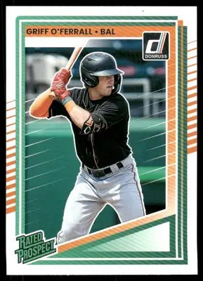 2025 Donruss Rated Prospect Griff O’Ferrall #177 Rated Prospect Baseball - Baseball Card Single