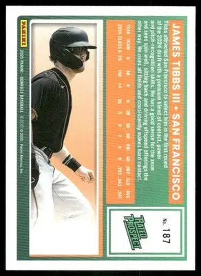 2025 Donruss Rated Prospect James Tibbs III #187 Baseball - Baseball Card Single