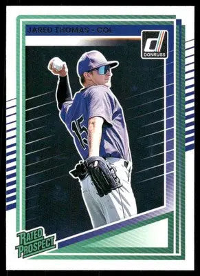 2025 Donruss Rated Prospect Jared Thomas #147 Rated Prospect Baseball - Baseball Card Single